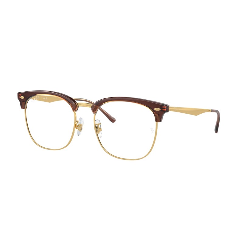 Ray-Ban RX 7318D - 8325 Transparent Dark Brown On Gold