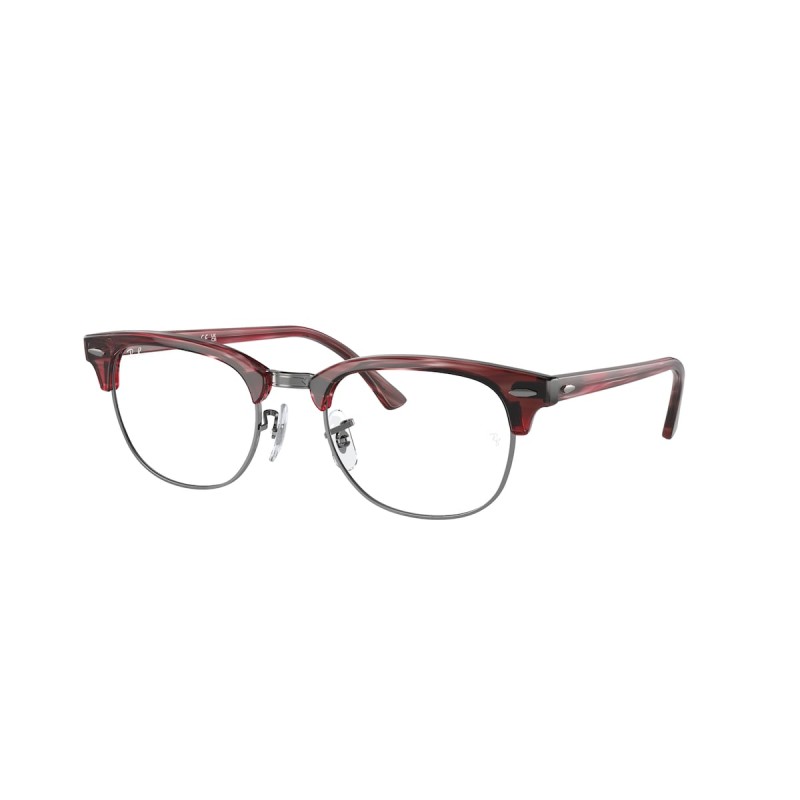 Ray-Ban RX 5154 Clubmaster 8376 Striped Red