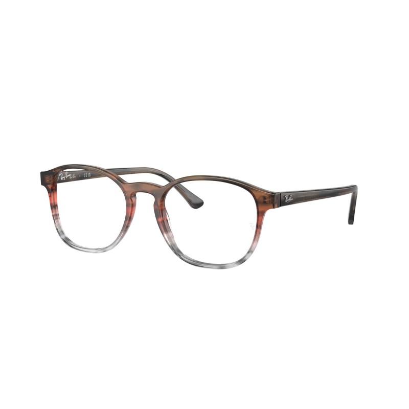 Ray-ban RX 5417 - 8251 Striped Brown & Red