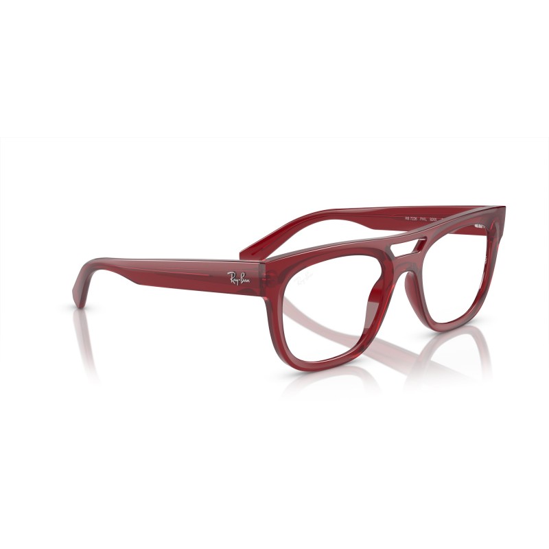 Ray-Ban RX 7226 Phil 8265 Transparent Red