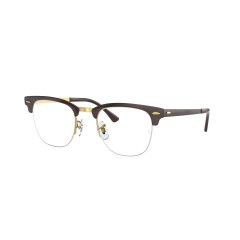 Ray-Ban RX 3716VM Clubmaster Metal 3116 Brown On Legend Gold