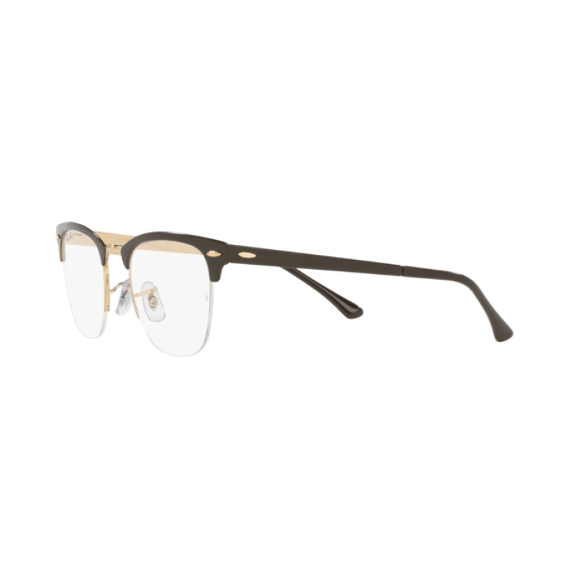 Ray-Ban RX 3716VM Clubmaster Metal 3116 Brown On Legend Gold