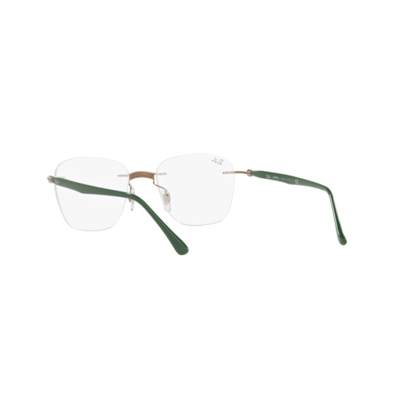 Ray-Ban RX 8769 - 1233 Military Green On Light Brown