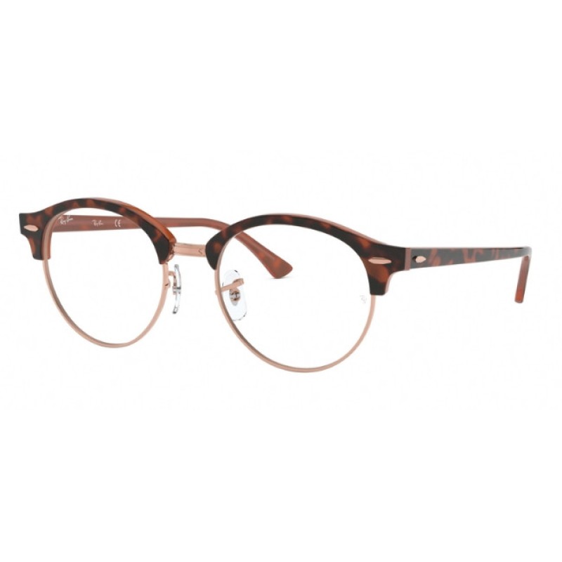 Ray-Ban RX 4246V Clubround 5884 Top Havana On Brown