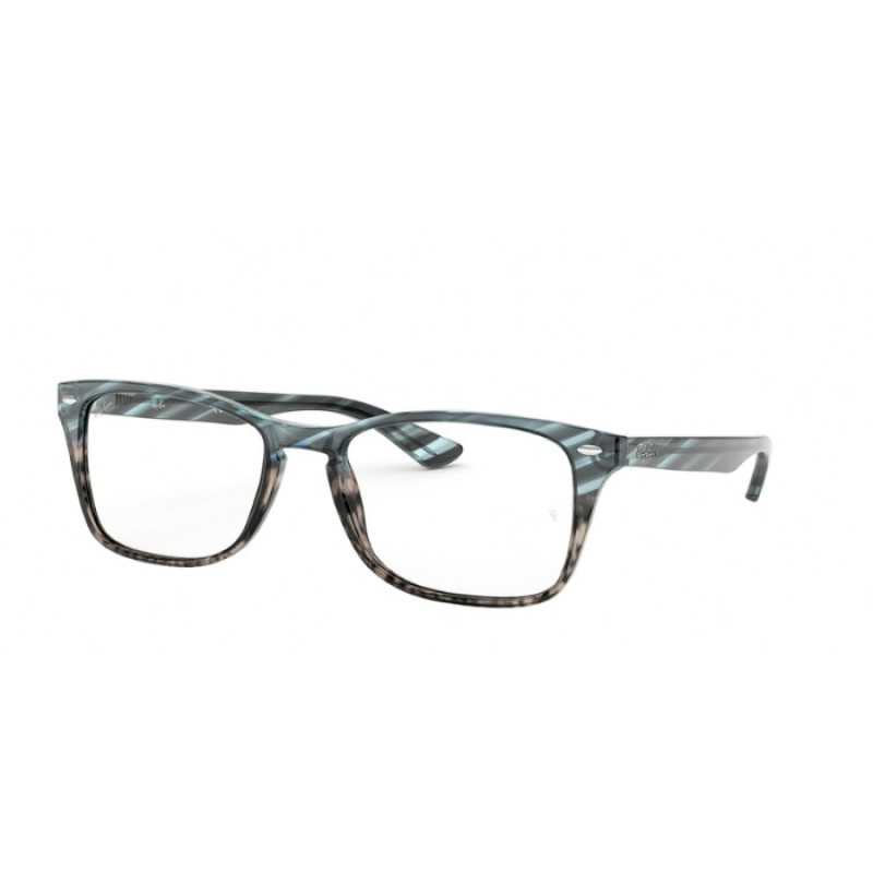 Ray-Ban RX 5228M - 5839 Blue Gradient Grey Stripped