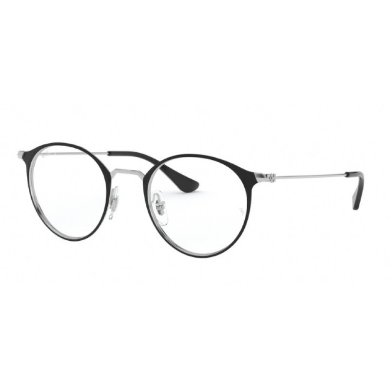 Ray-Ban RX 6378 - 2861 Silver On Top Black