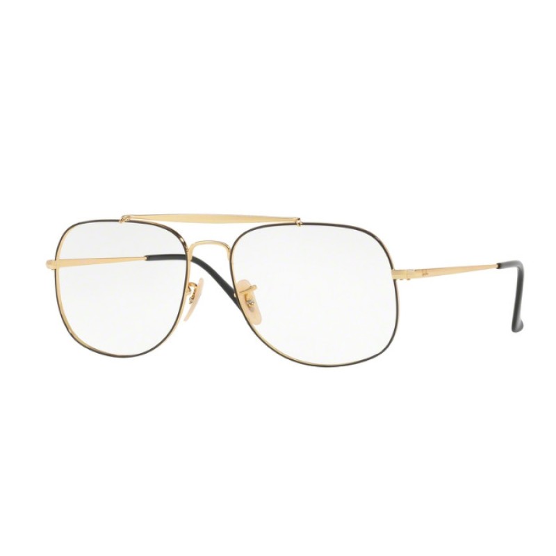 Ray-Ban RX 6389 The General 2946 Gold Top On Black