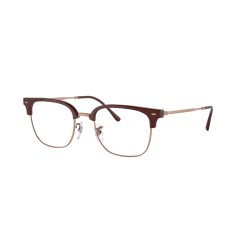 Ray-Ban RX 7216 New Clubmaster 8209 Bordeaux On Rose Gold