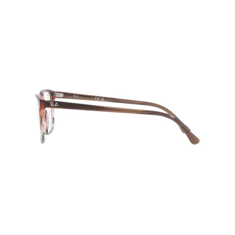 Ray-ban RX 5418 - 8251 Striped Brown & Red