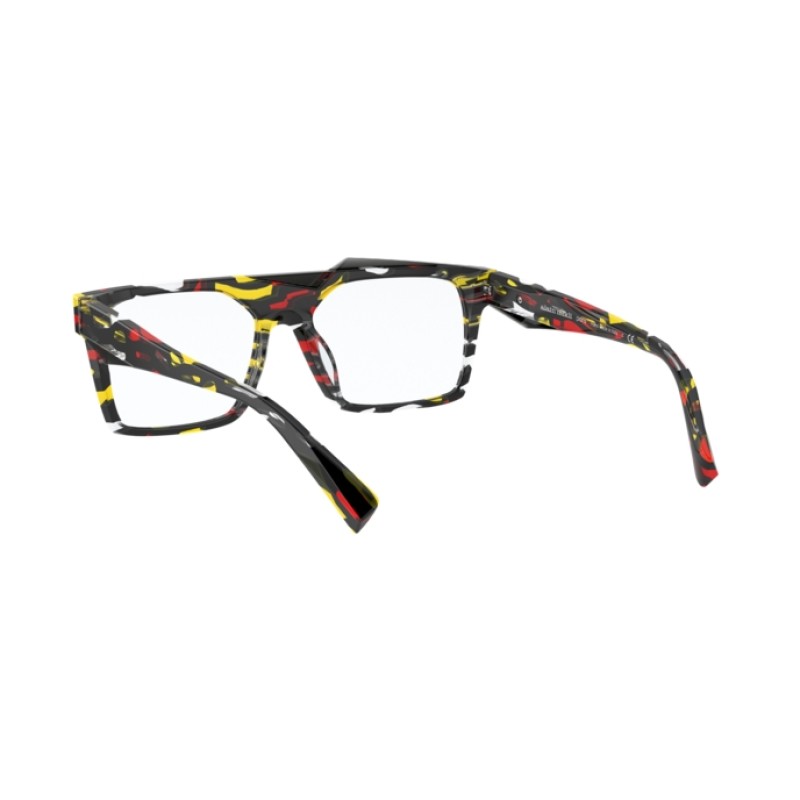 Alain Mikli A0  3123 Lac 002 Red Yellow Stained Glass Black