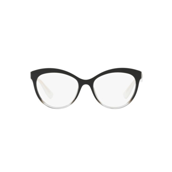 Miu Miu MU  04RV - 1141O1 Black Glitter Grad Transparent | Eyeglasses Woman