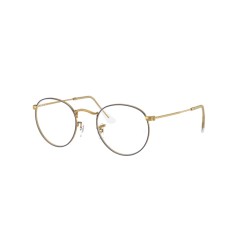 Ray-Ban RX 3447V Round Metal 3105 Blue On Legend Gold