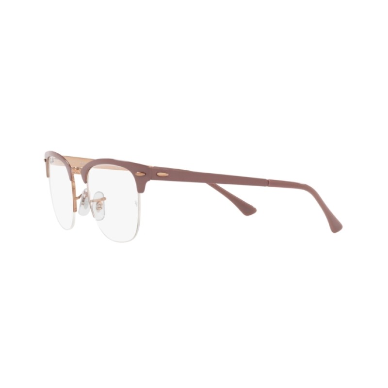 Ray-Ban RX 3716VM Clubmaster Metal 2973 Light Brown On Copper