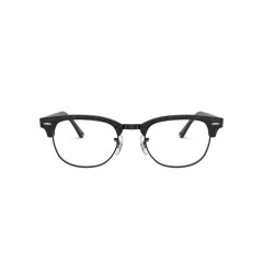 Ray-Ban RX 5154 Clubmaster 8049 Top Wrinkled Black On Black