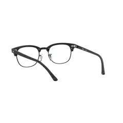 Ray-Ban RX 5154 Clubmaster 8049 Top Wrinkled Black On Black