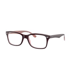Ray-Ban RX 5228 - 8120 Brown On Trasparent Pink