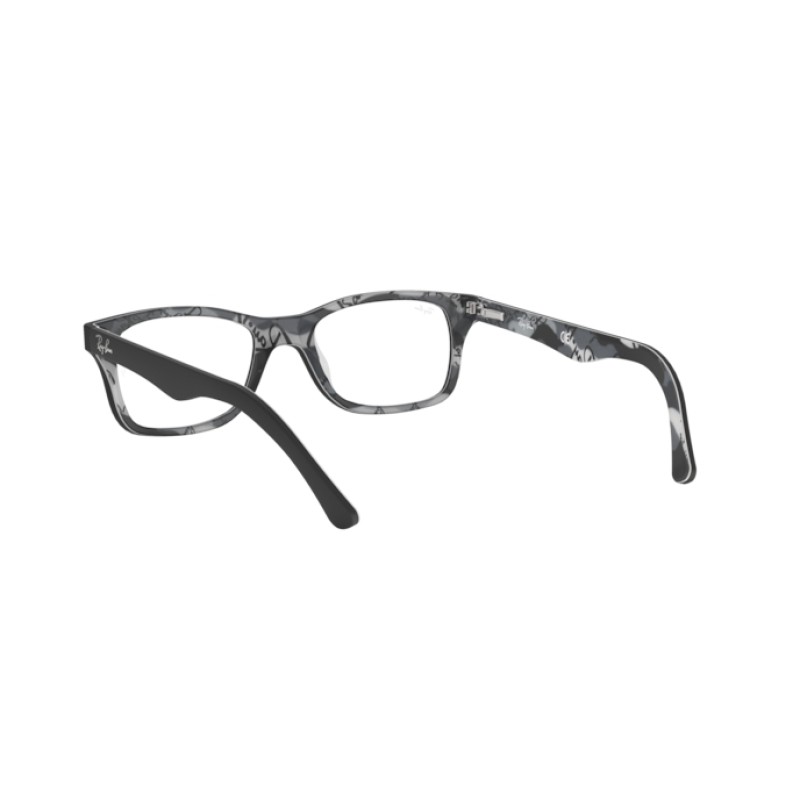 Ray-Ban RX 5228F - 5405 Top Matte Black On Texture