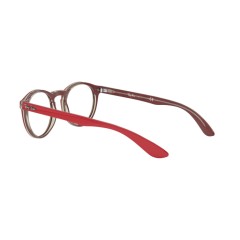 Ray-Ban RX 5283 - 5987 Red On Top Trasparent Grey