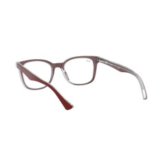Ray-Ban RX 5285 - 5738 Top Bordeaux On Trasparent