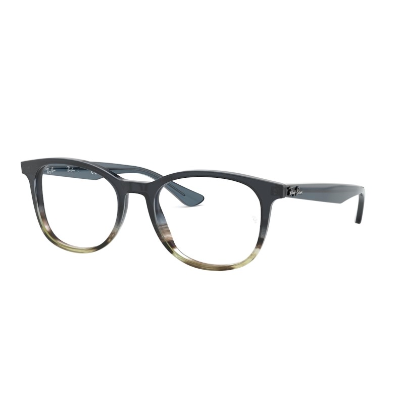 Ray-Ban RX 5356 - 5766 Gradient Grey On Stripped Grey