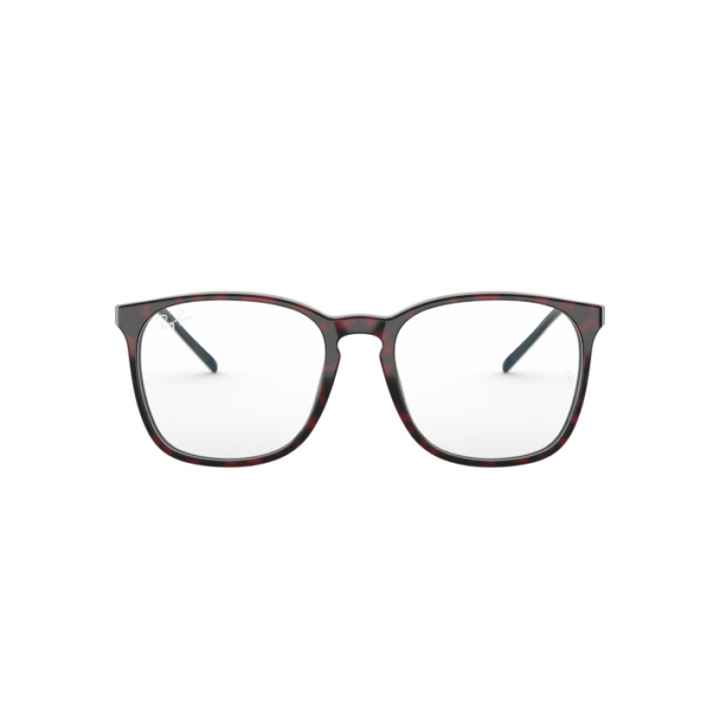 Ray-Ban RX 5387 - 5973 Top Red Havana On Opal Blue