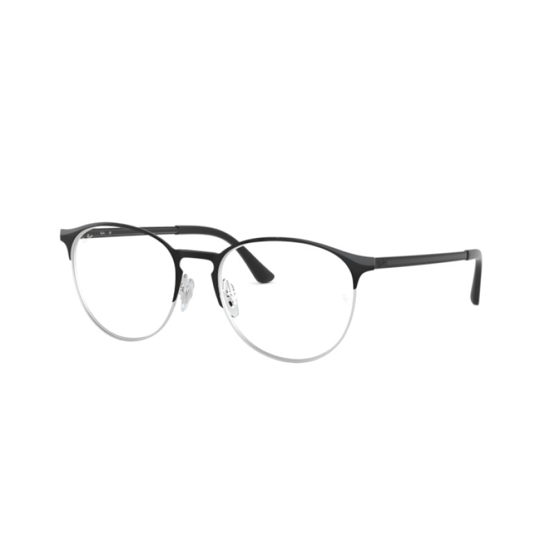 Ray-Ban RX 6375F - 2861 Silver On Top Black