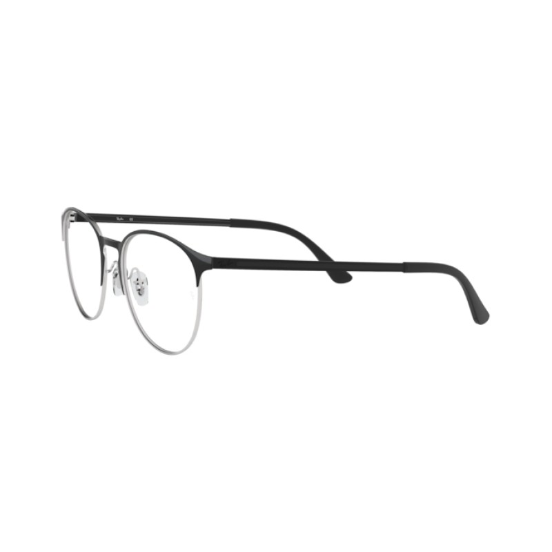 Ray-Ban RX 6375F - 2861 Silver On Top Black