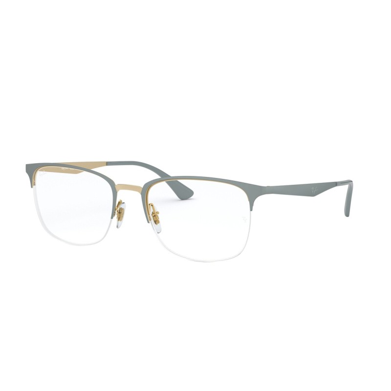 Ray-Ban RX 6433 - 3039 Top Matte Grey On Gold