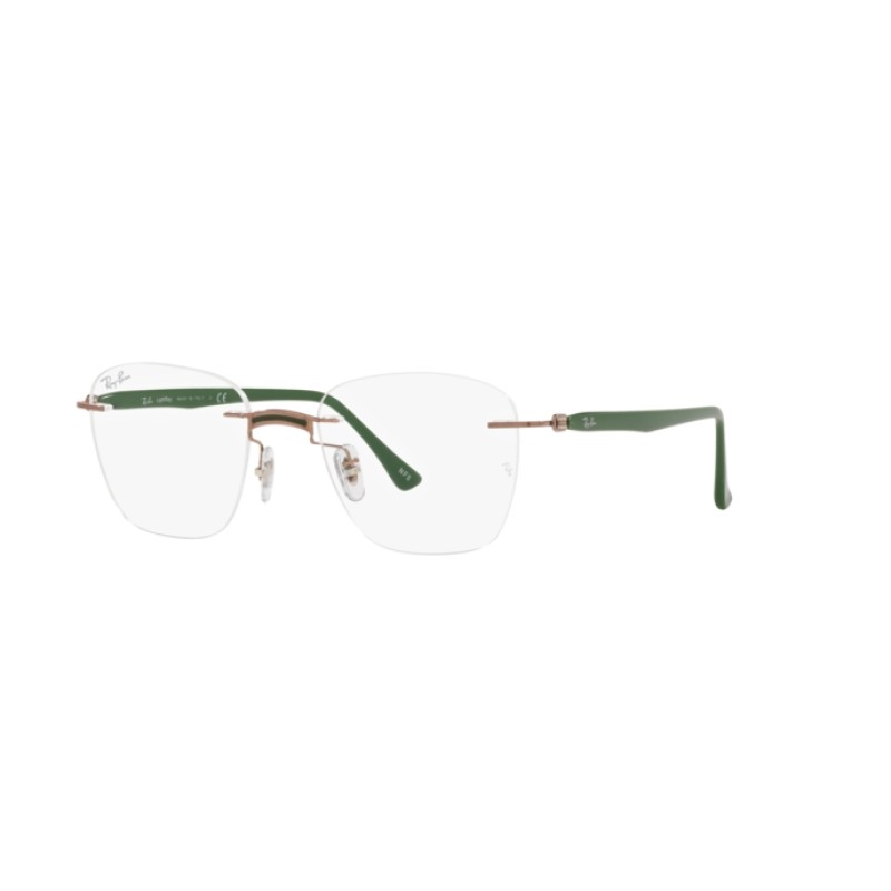 Ray-Ban RX 8769 - 1233 Military Green On Light Brown