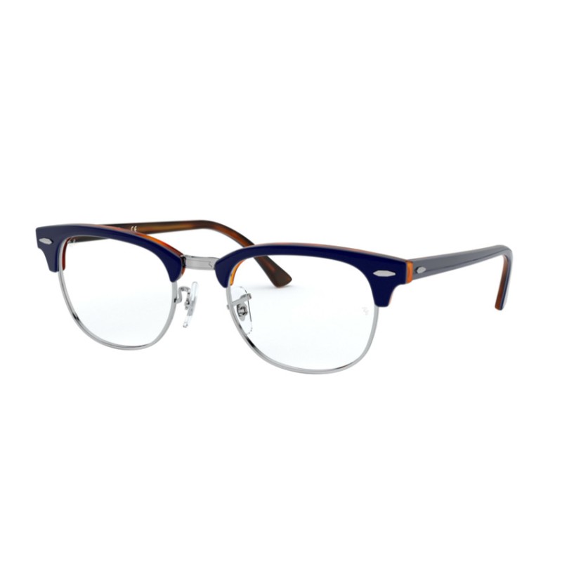 Ray-Ban RX 5154 Clubmaster 5910 Top Blue On Havana Red