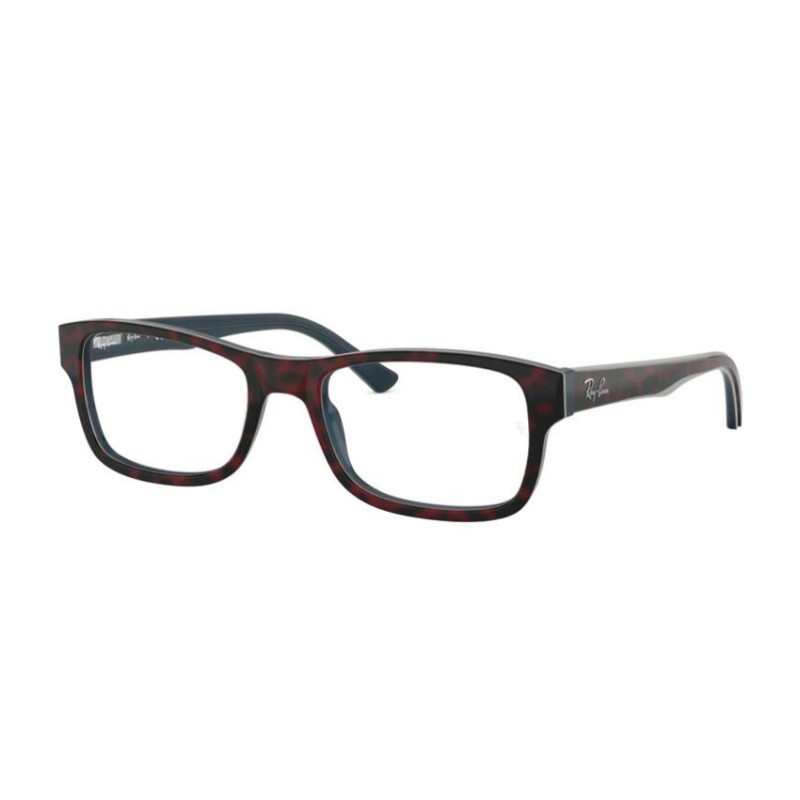 Ray-Ban RX 5268 - 5973 Top Red Havana On Opal Blue