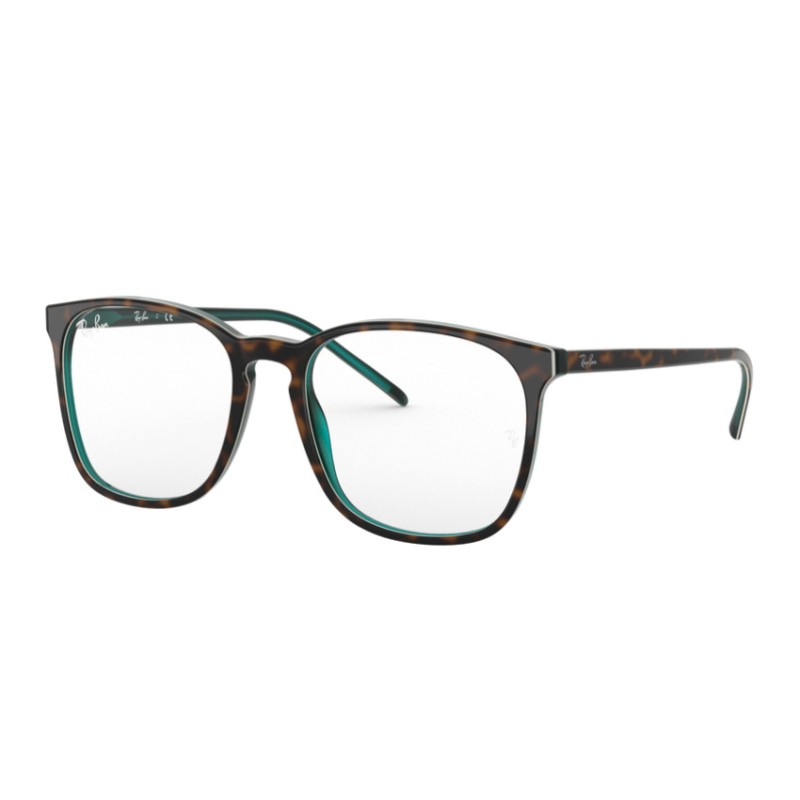 Ray-Ban RX 5387 - 5974 Top Brown Oh Havana Green Tras