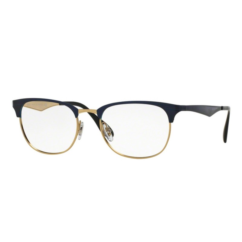 Ray-Ban RX 6346 2872 Top Brushed Dark Blue On Gold