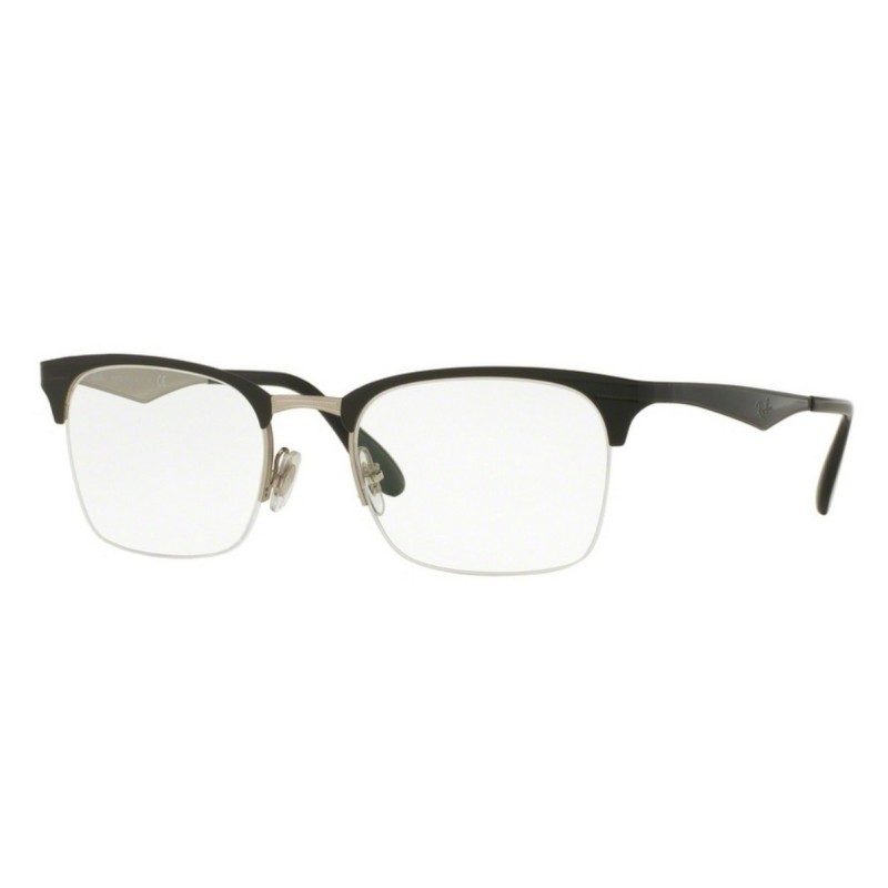 Ray-Ban RX 6360 2861 Top Shiny Black on Silver
