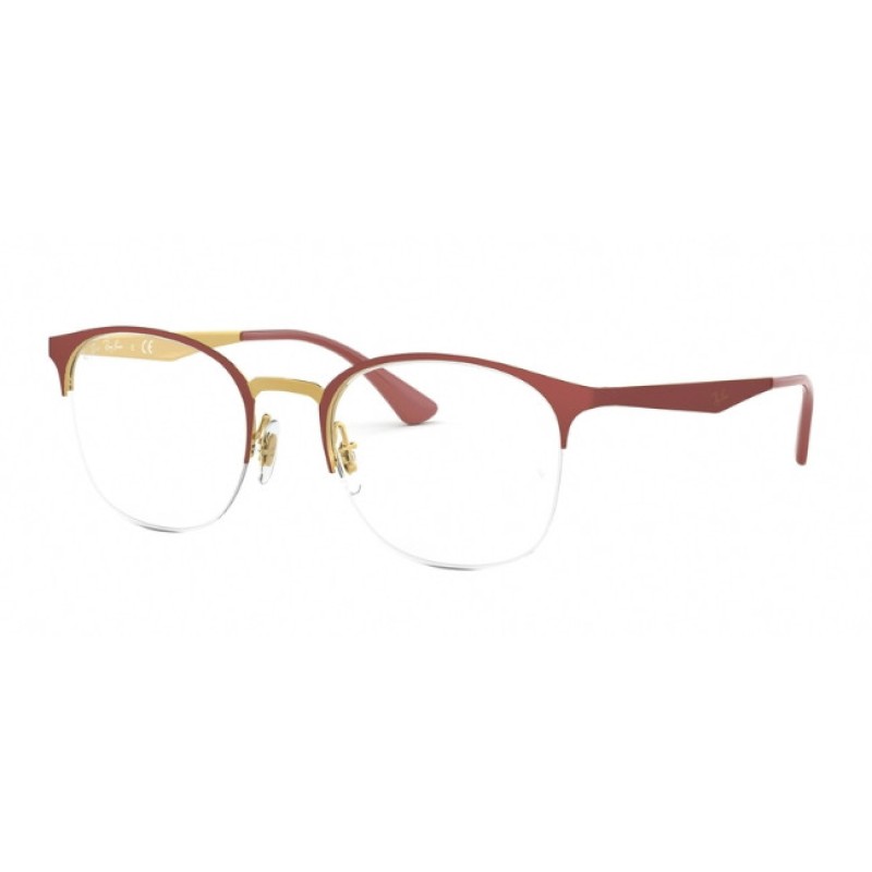 Ray-Ban RX 6422 - 3046 Top Matte Red On Shiny Gold