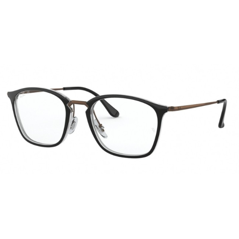 Ray-Ban RX 7164 - 5882 Top Black On Trasparent