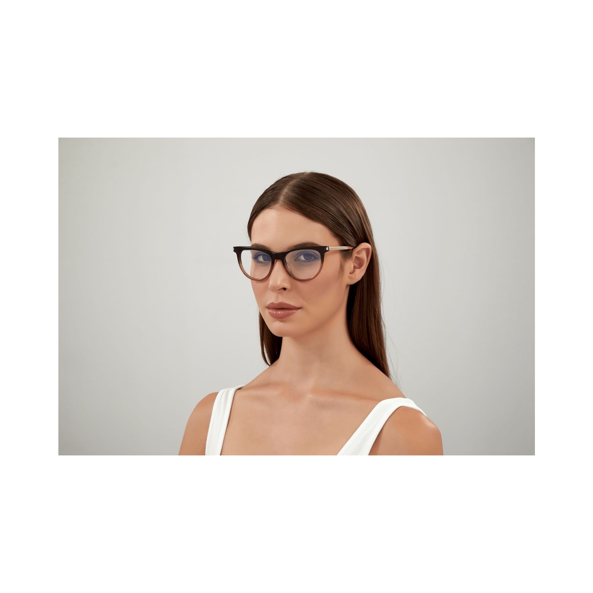 Saint Laurent SL 514 - 004 Brown | Eyeglasses Woman