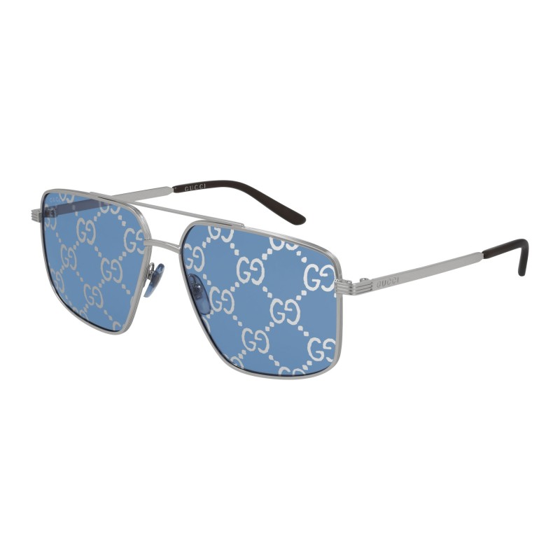 NEW GUCCI men's aviator metal sunglasses GG0514S col. blue lenses |  Occhiali | Ottica Scauzillo