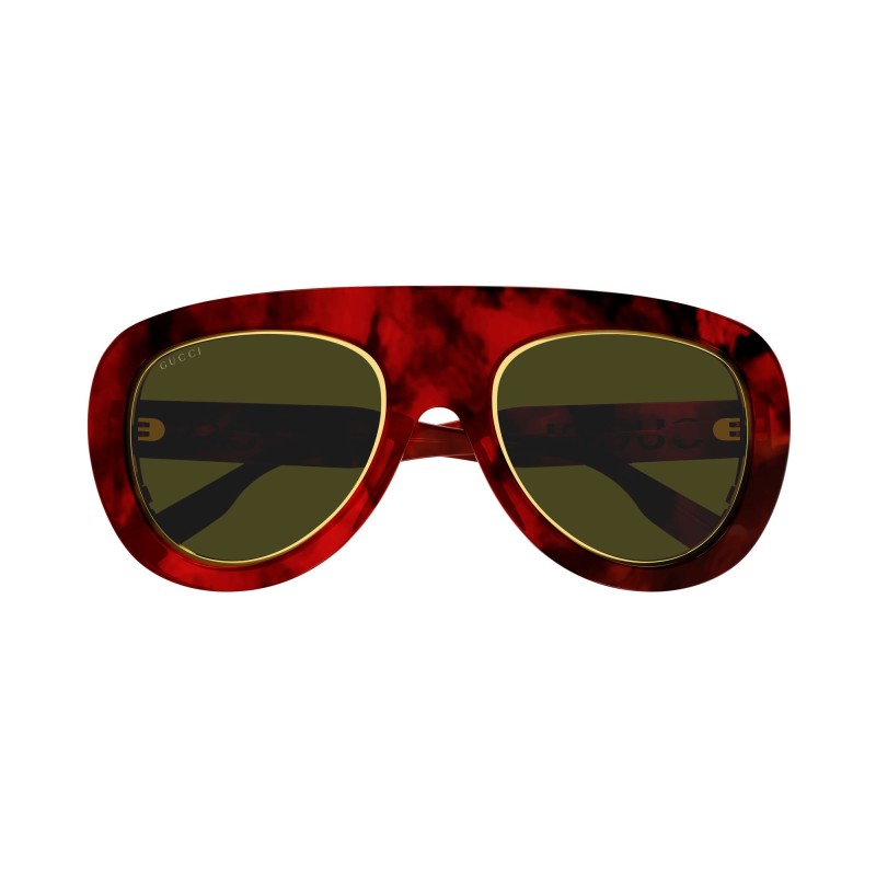 Gucci Red Metal Aviator Sunglasses | Gucci Sunglasses | Bag Borrow or Steal