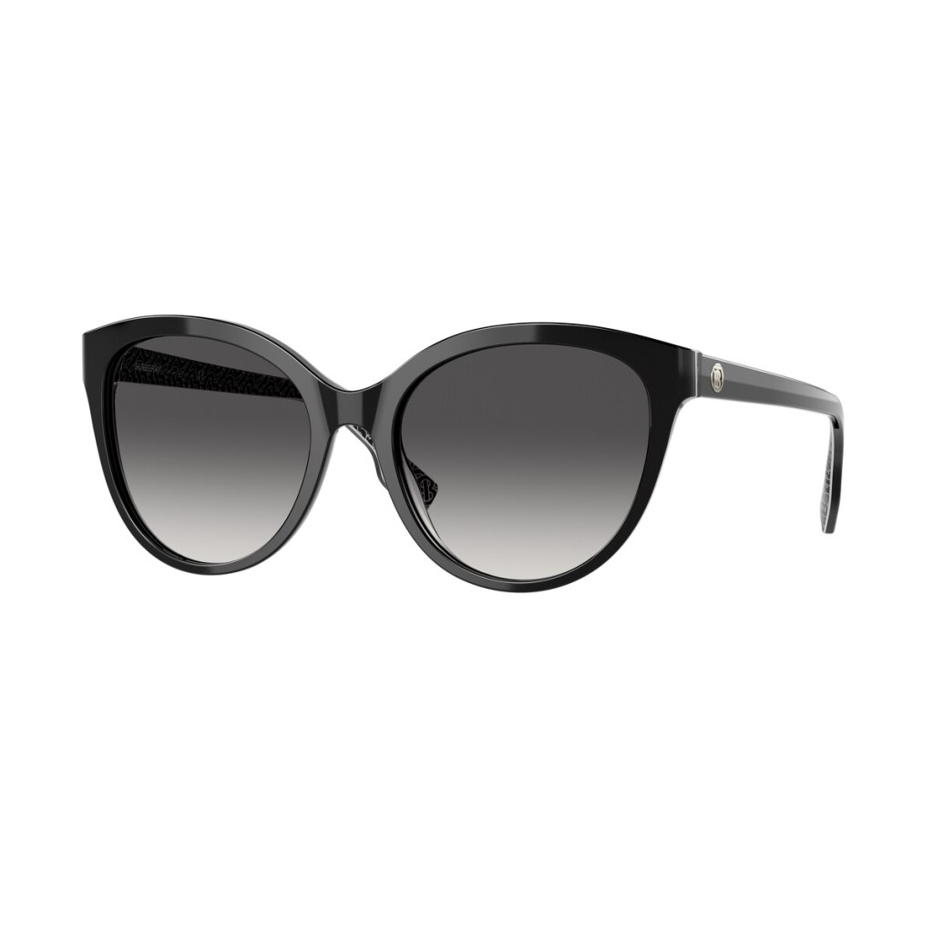 Burberry BE 4365 Betty 39778G Black On Print Tb/crystal | Sunglasses Woman