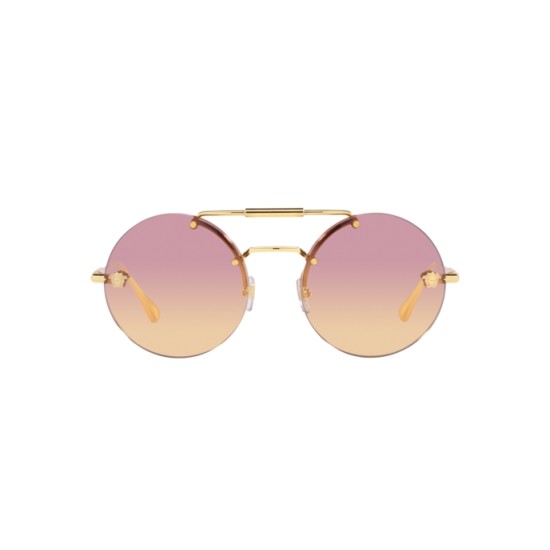 Versace Damen Sonnenbrille VE2177 1252/87 45mm schwarz gold cat eye DU2 H