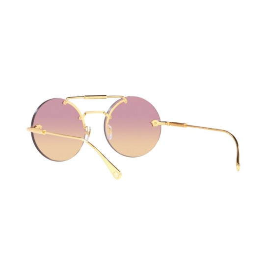 Versace Damen Sonnenbrille VE2177 1252/87 45mm schwarz gold cat eye DU2 H