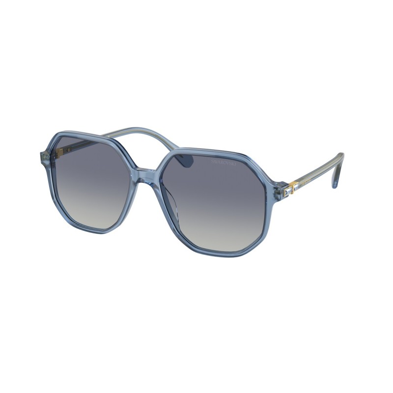 WEB EYEWEAR Blue Oversize Irregular Sunglasses for Women
