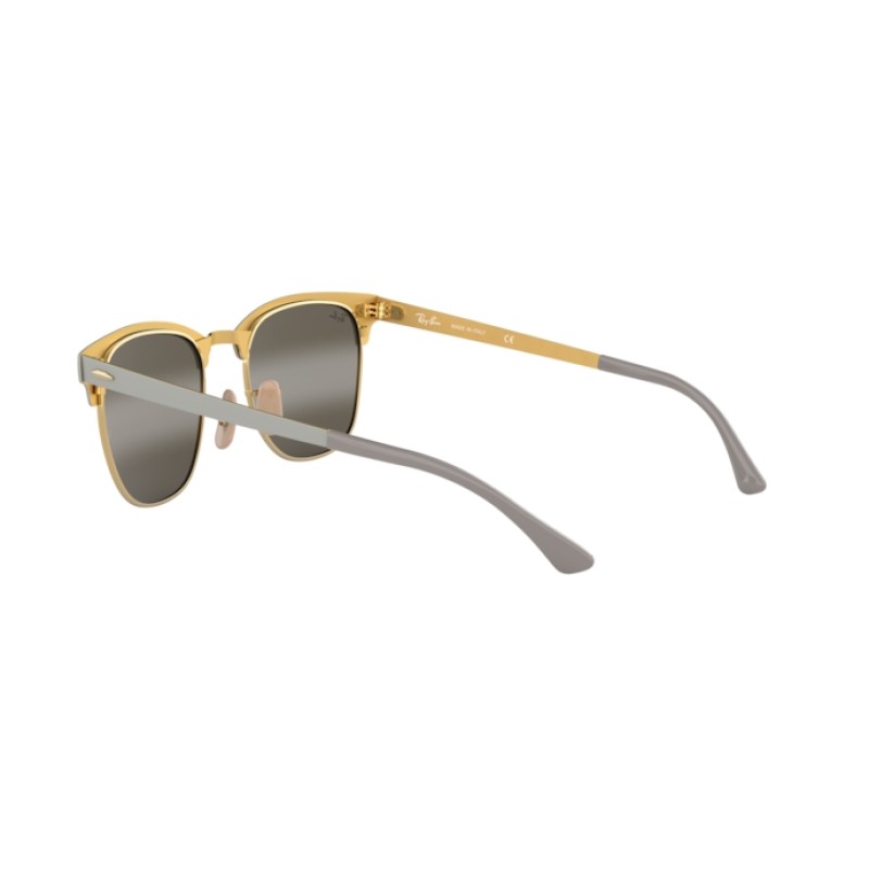 Ray-Ban RB 3716 Clubmaster Metal 9158AH Gold On Top Matte Gre