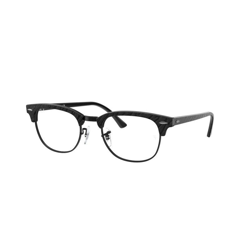 constante Omgeving dictator Ray-Ban RX 5154 Clubmaster 8049 Top Wrinkled Black On Black | Eyeglasses  Unisex