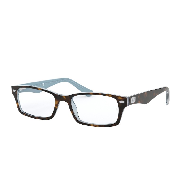 Ray-Ban RX 5206 - 5023 Top Havana On Tr Azure | Eyeglasses Man