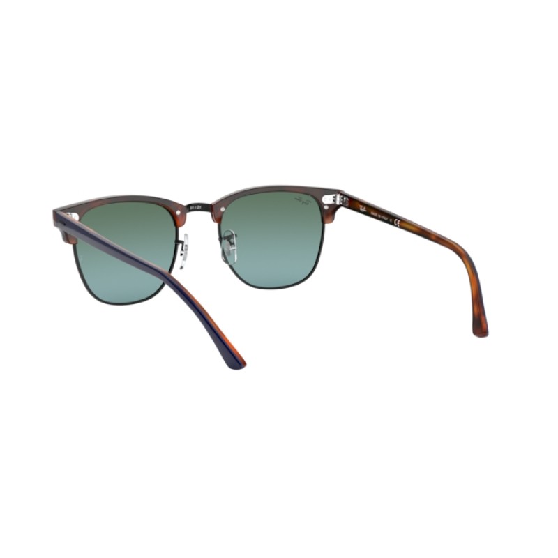 Ray-Ban RB 3016 Clubmaster 1278T6 Top Blue On Havana Red