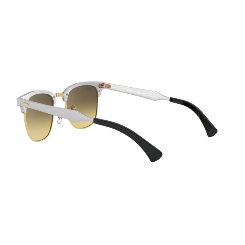 Ray-Ban RB 3507 Clubmaster Aluminum 137/7Q Brushed Silver