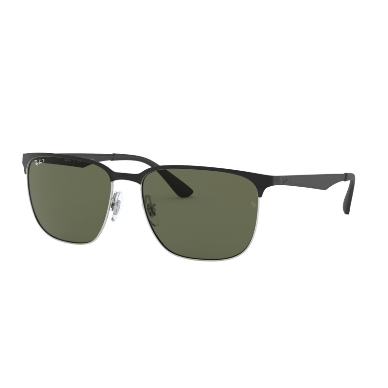 Ray-Ban RB 3569 - 90049A Silver Top Shiny Black