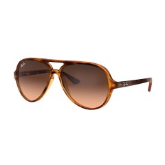 Ray-Ban RB 4125 Cats 5000 820/A5 Stripped Havana